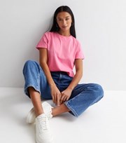 New Look Petite Pink Cotton Crew Neck Short Sleeve T-Shirt